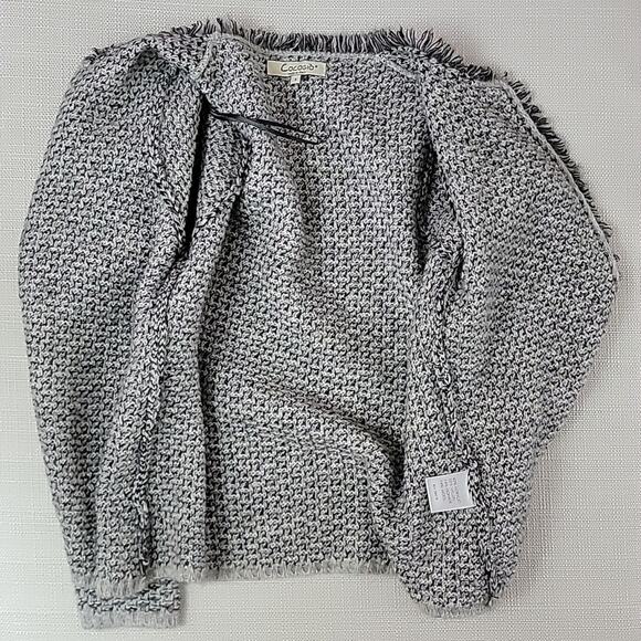 Cocogio Wool Mohair Blend Gray Knitted Cardigan Sweater Women's S - Picture 8 of 13